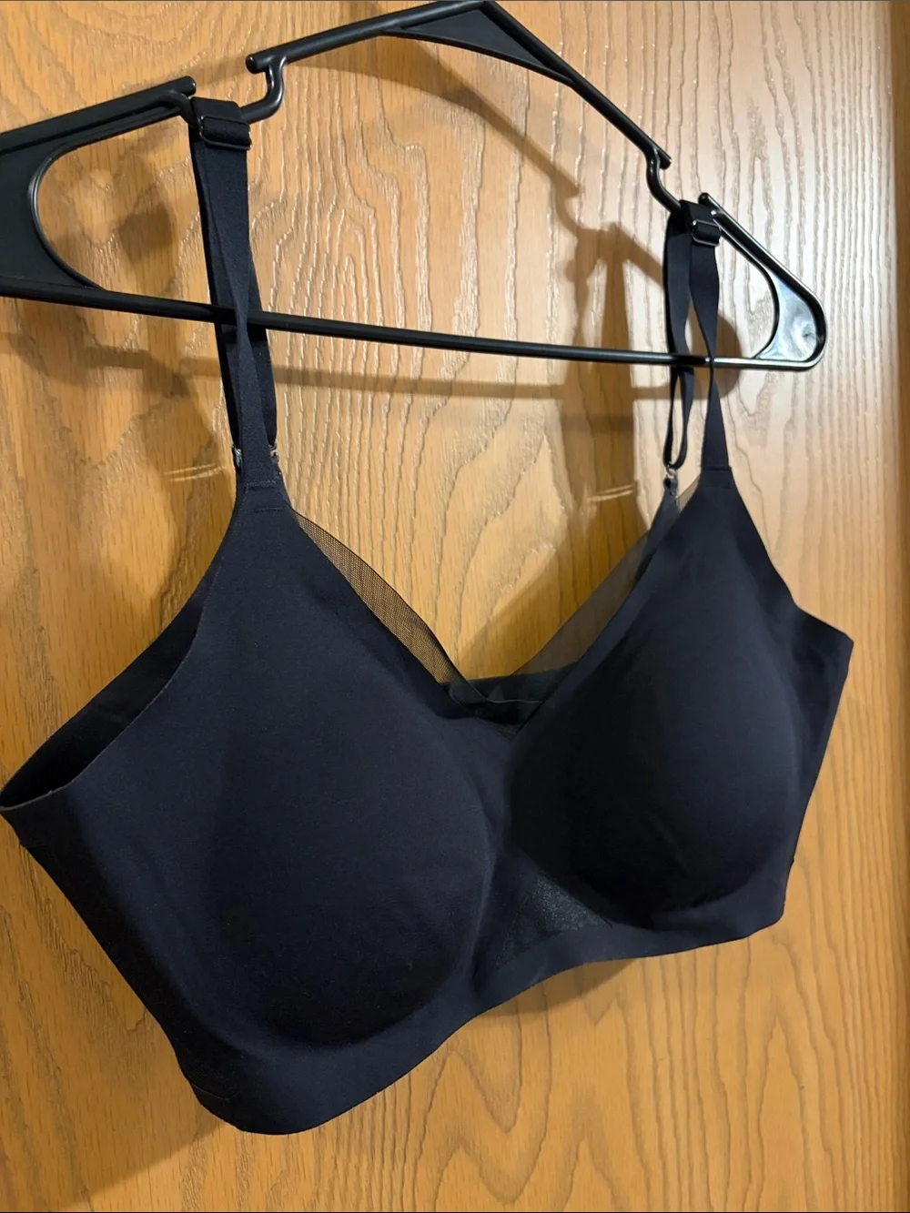 Honeylove Women’s Black Vamp CrossOver V Neck Wireless Bra Large